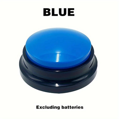 Pet Communication Button, Recordable Talking Training Buzzer, Dog Interaction Toy, Voice Recording Cat Play Button, Durable Plas