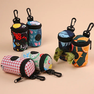 Pet feces bag can be hung with dog garbage bag, outdoor pet training miscellaneous storage bag, toilet pick up device