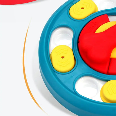 Training Toy Rotating Pet Feeding Toy Interactive Durable Dog Turntable Pet Puzzle Toy Pet Food Dispenser