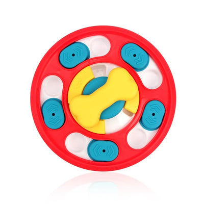 Training Toy Rotating Pet Feeding Toy Interactive Durable Dog Turntable Pet Puzzle Toy Pet Food Dispenser