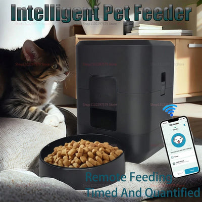 2025 Smart 2L Pet Feeder Automatic Wifi App-Controlled Dry Food Dispenser for Cats Dogs Home Pet Supplies Dinner Time Pet Care.