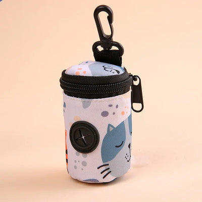 Pet feces bag can be hung with dog garbage bag, outdoor pet training miscellaneous storage bag, toilet pick up device