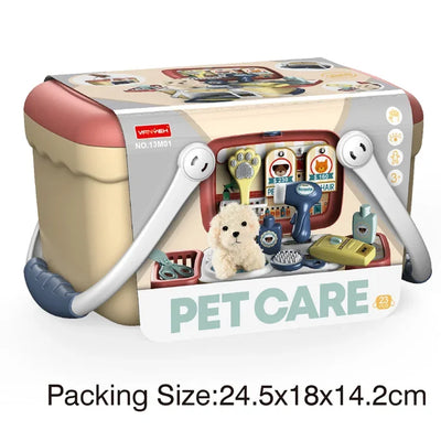 Pet Care Playset with Stuffed Dog Plush