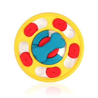 Training Toy Rotating Pet Feeding Toy Interactive Durable Dog Turntable Pet Puzzle Toy Pet Food Dispenser