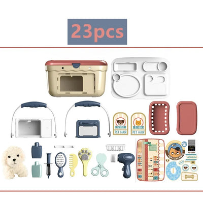 Pet Care Playset with Stuffed Dog Plush