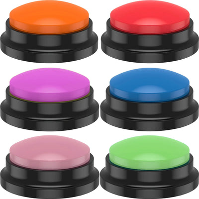 Pet Communication Button, Recordable Talking Training Buzzer, Dog Interaction Toy, Voice Recording Cat Play Button, Durable Plas
