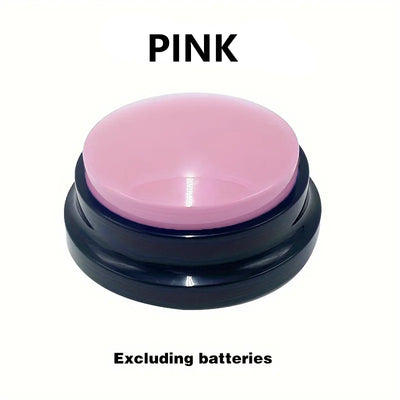 Pet Communication Button, Recordable Talking Training Buzzer, Dog Interaction Toy, Voice Recording Cat Play Button, Durable Plas